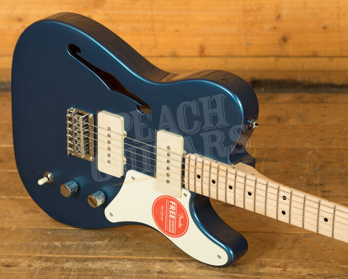 squier paranormal cabronita telecaster thinline lake placid blue