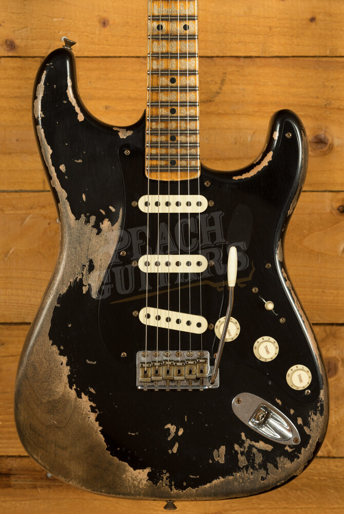 USA Fender Custom Shop Poblano Relic Stratocaster TREMOLO COVER Strat BLK 