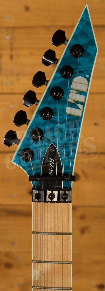 ESP LTD MH-203 QM See Thru Blue