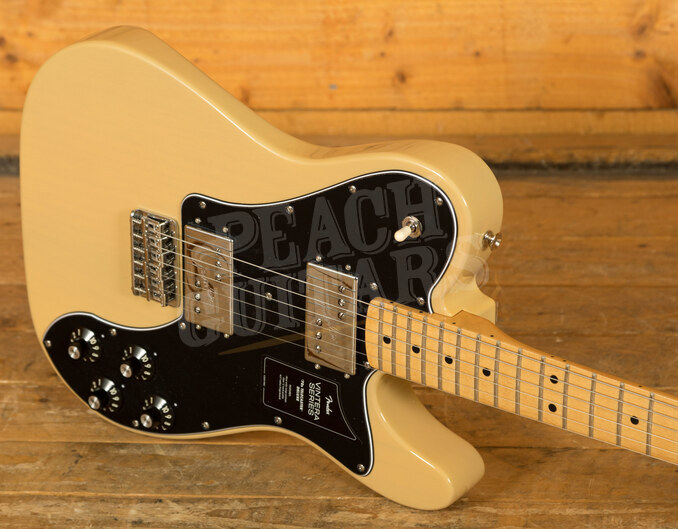 Fender Vintera 70s Tele Deluxe Maple Neck Vintage Blonde Peach Guitars