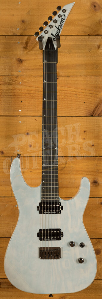 Jackson Pro Series Soloist, Unicorn White - Peach Guitars