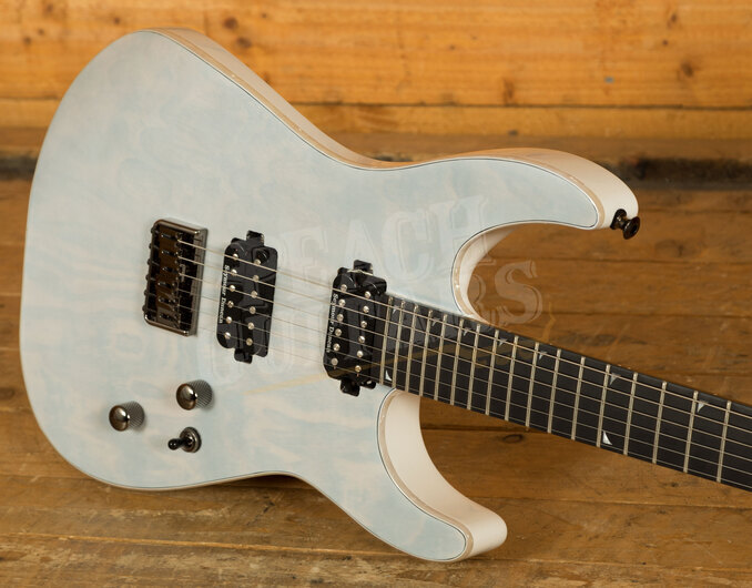 Jackson Pro Series Soloist, Unicorn White - Peach Guitars