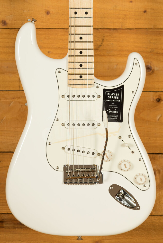 stratocaster player white