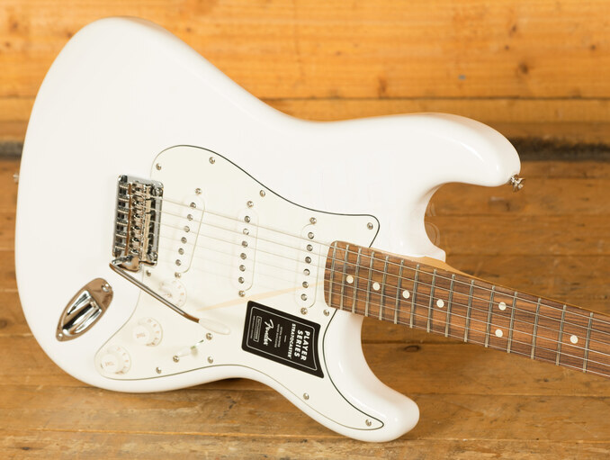 Fender Player Strat Pau Ferro Polar White - Peach Guitars