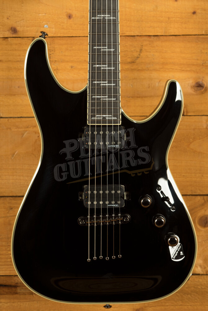 Schecter C-1 BlackJack Gloss Black Peach Guitars