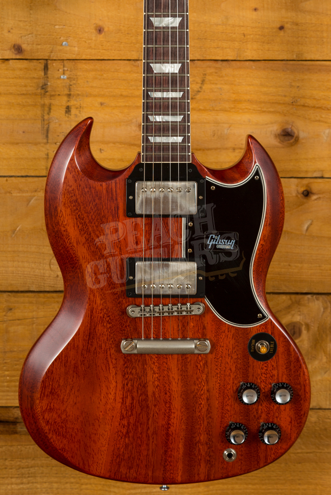 eftermiddag Tectonic Frastøde Gibson Custom 61 SG Standard Faded Cherry VOS - Peach Guitars