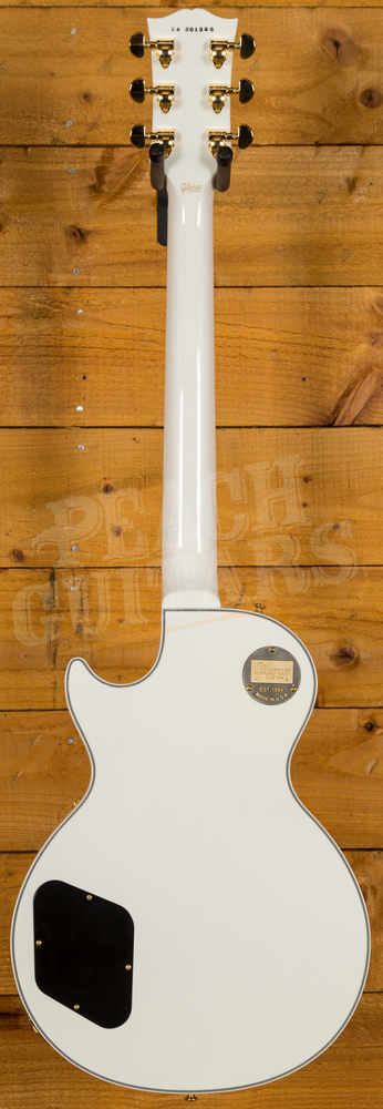 Gibson Les Paul Custom Alpine White Gold Hardware - Peach Guitars