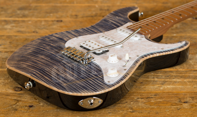 Suhr Standard Plus Trans Blue Denim/Slate Maple - Peach Guitars