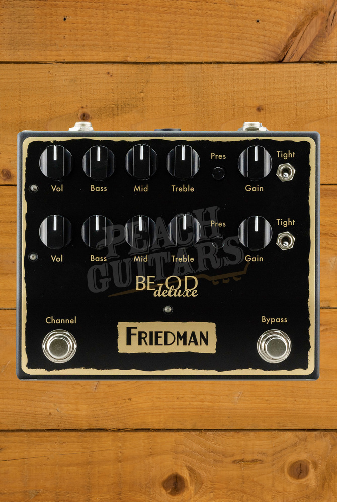 Friedman Pedals | BE-OD Deluxe - 2 Channel Overdrive - Peach Guitars