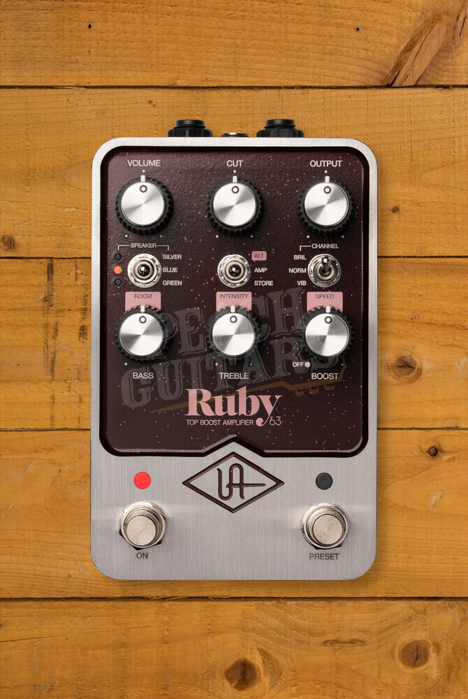 Universal Audio UAFX Guitar Pedals | Ruby '63 Top Boost Amplifier 