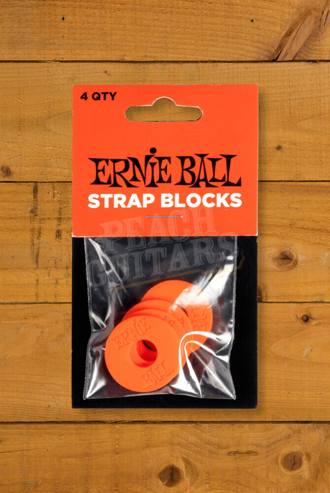 Ernie Ball Accessories Strap Blocks 4 Pack Red