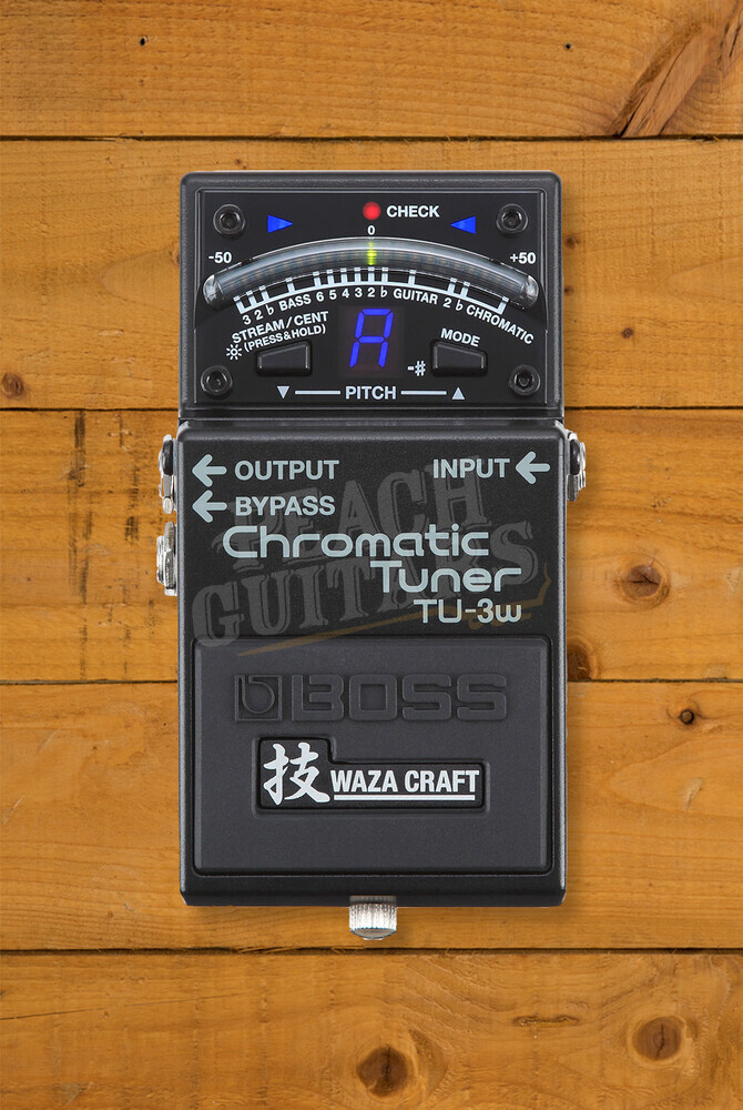 BOSS TU-3W | Waza Craft Chromatic Tuner - Peach Guitars