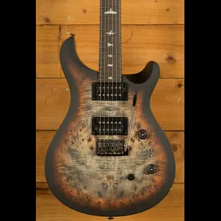 PRS SE Custom 24-08 Poplar Burl Limited Edition - Charcoal Cherry