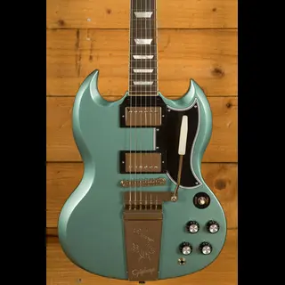 Epiphone 1964 SG Standard with Maestro Vibrola Reissue Pelham Blue