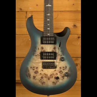 PRS SE Custom 24-08 Poplar Burl Limited Edition - Lake Blue