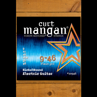 Curt Mangan Nickel Wound Electric Guitar Strings 9 46 Peach