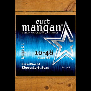 Curt Mangan Nickel Wound Electric Guitar Strings 10 48 Peach