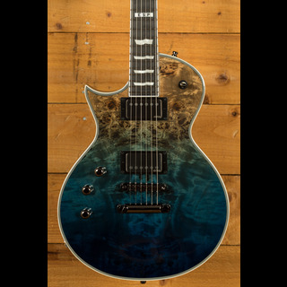 ESP E II Eclipse Blue Natural Fade Left Handed Peach Guitars