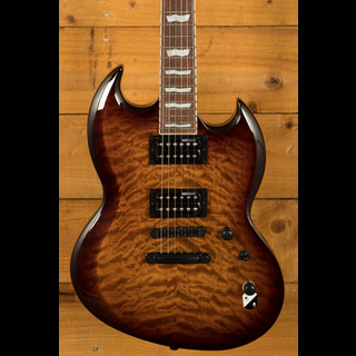 ESP LTD Viper-256 | Dark Brown Sunburst - Peach Guitars