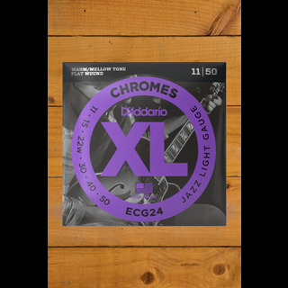 D Addario Electric Strings Chromes Jazz Light 11 50 Peach