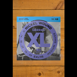 D Addario Electric Strings Nickel Wound Medium 11 49 Peach