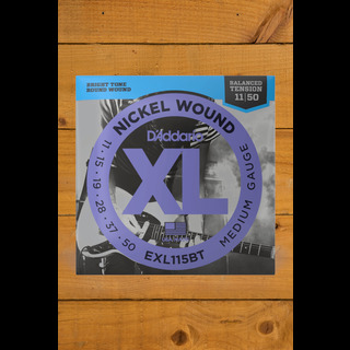 D Addario Electric Strings Nickel Wound Medium 11 50 Balanced Tension