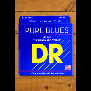 DR PURE BLUES - Quantum Nickel Bass Strings | 5-String Medium