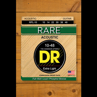 DR RARE Phosphor Bronze Acoustic Guitar Strings Extra Light 10 48