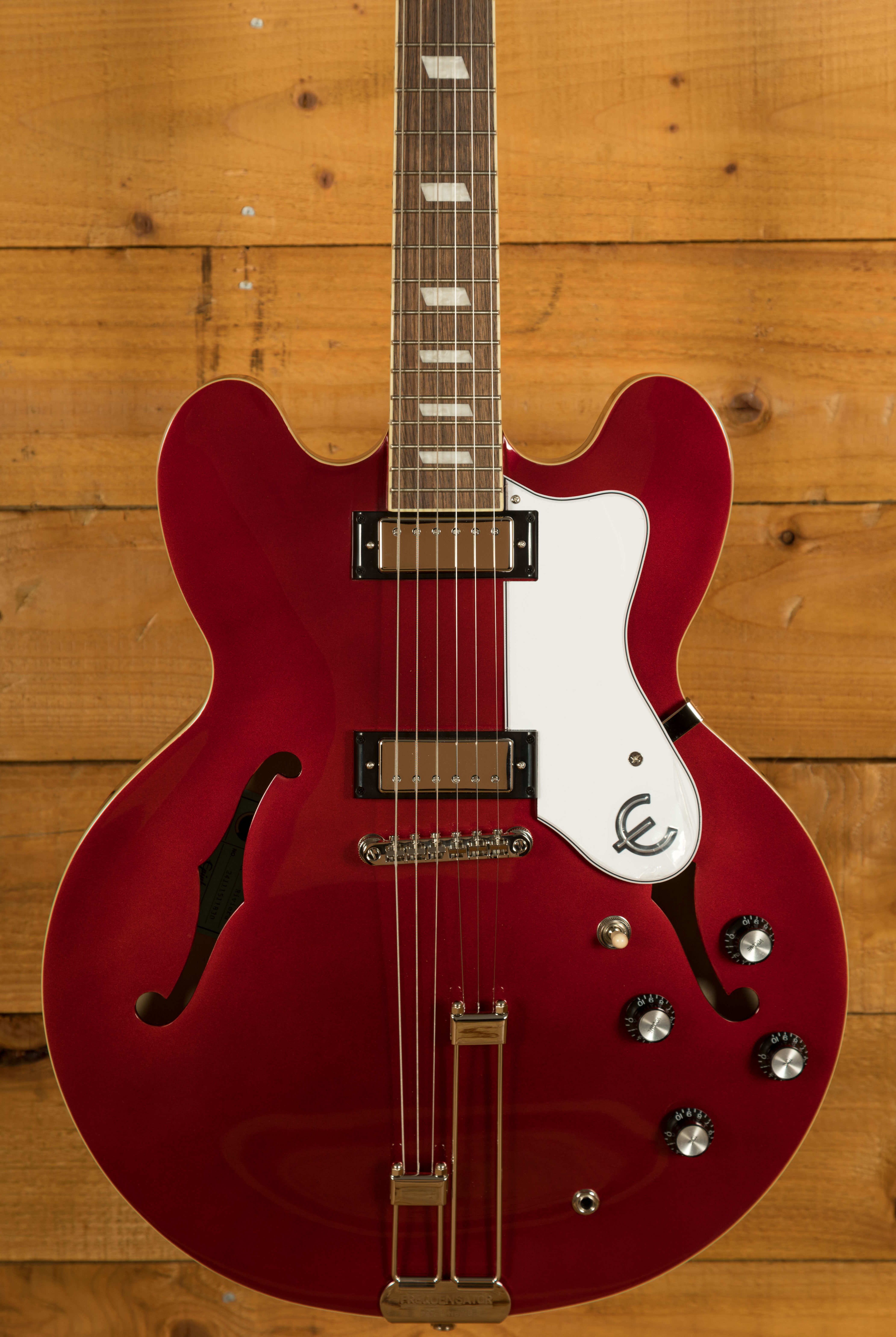 ギター Epiphone Riviera Sparkling Burgundy 2021 Epiphone Riviera, Sparkling Burgundy 2021 - Rock Stock Stores