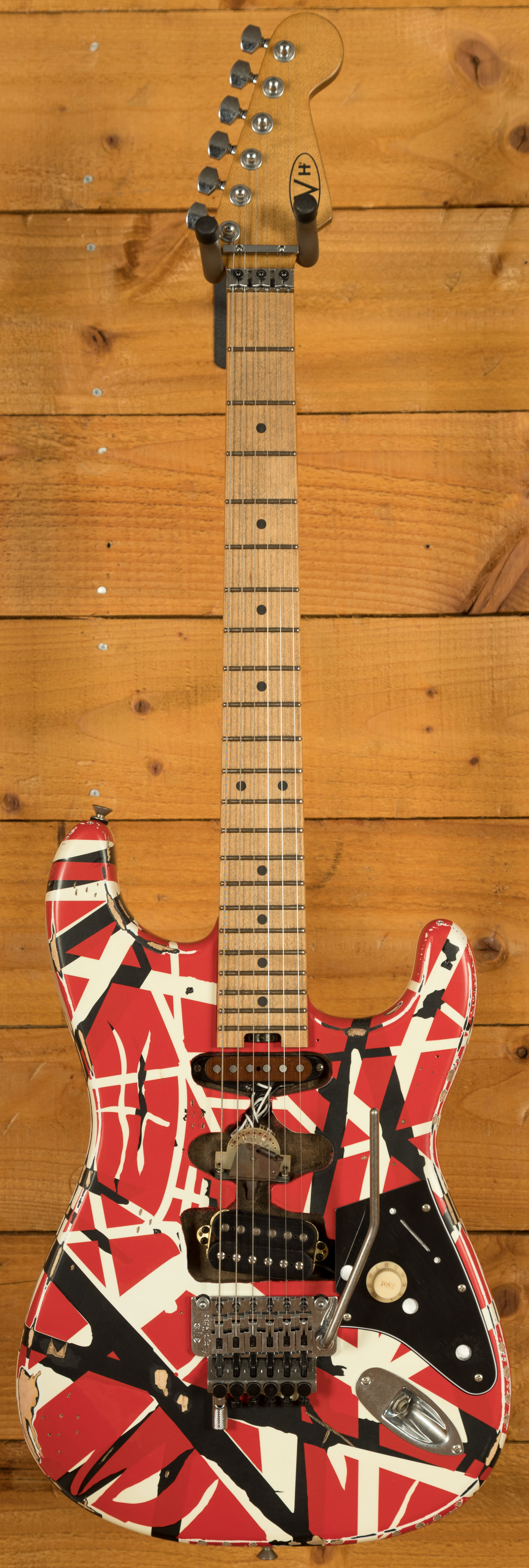 EVH Striped Series Frankenstein Frankie | Red w/Black