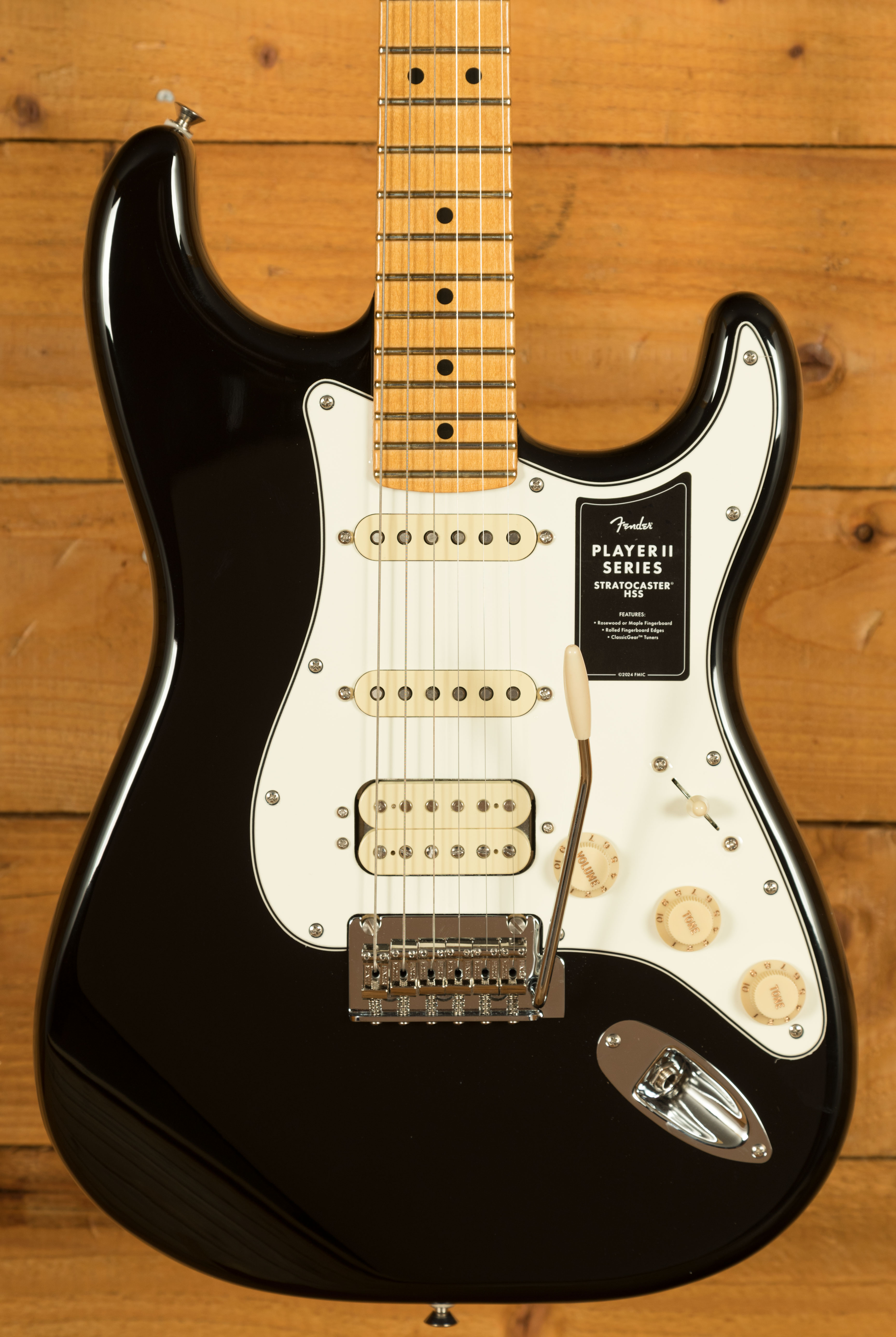 Fender Player II Stratocaster HSS Electric Guitar - Black
