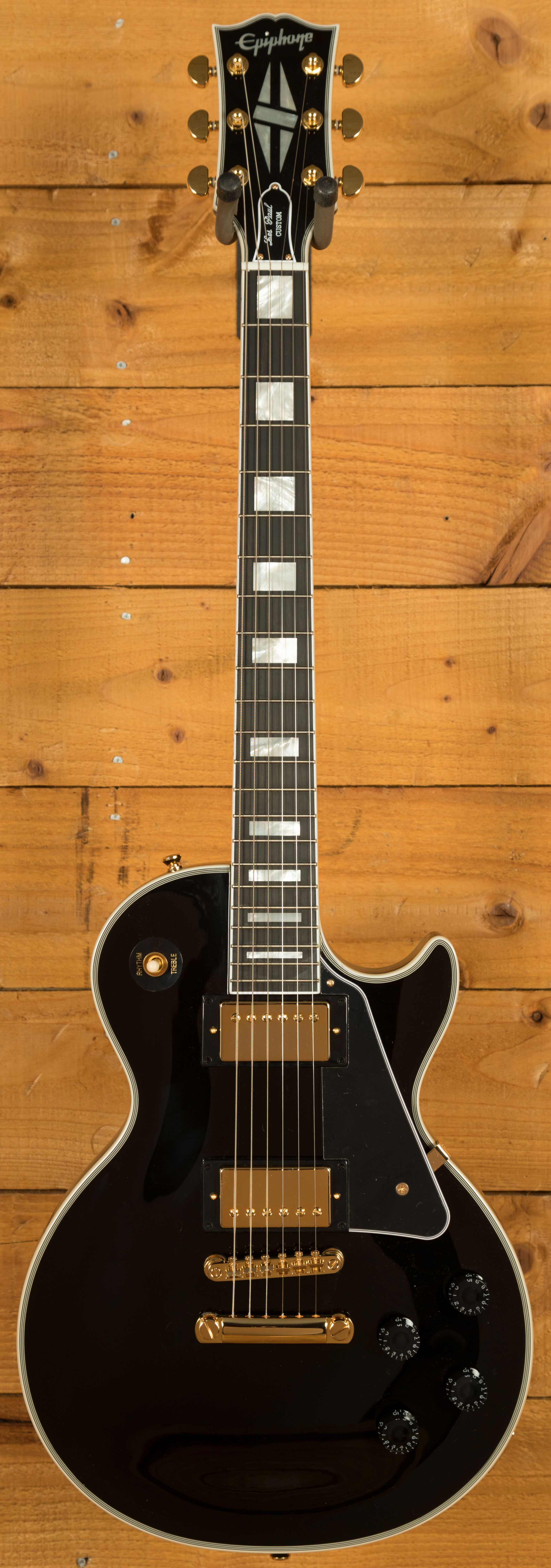 ギター Epiphone Inspired by Gibson Custom Ebony Epiphone Inspired by Gibson Custom Les Paul Custom Electric