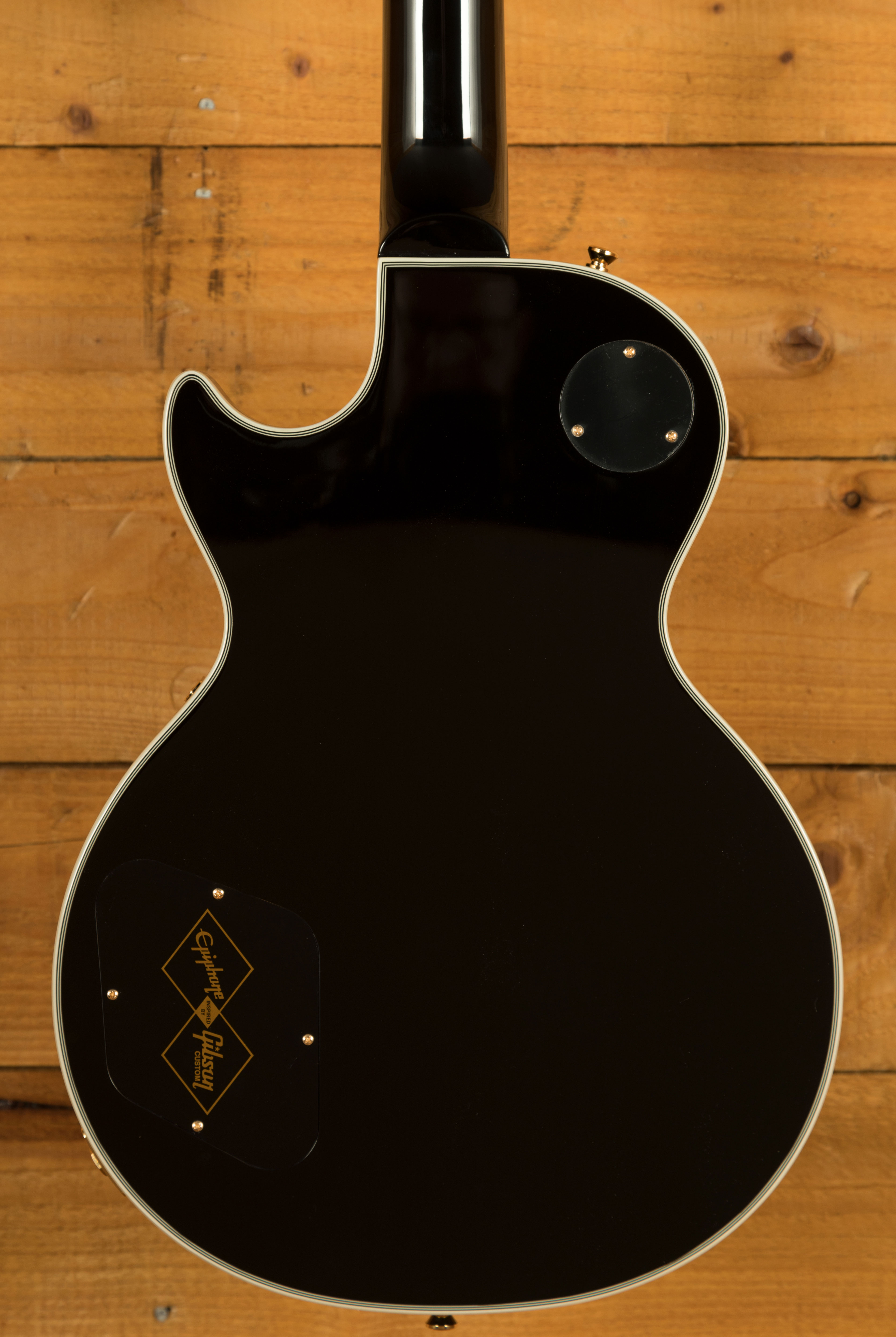 ギター Epiphone Inspired by Gibson Custom Ebony Epiphone Inspired by Gibson Custom Les Paul Custom Electric