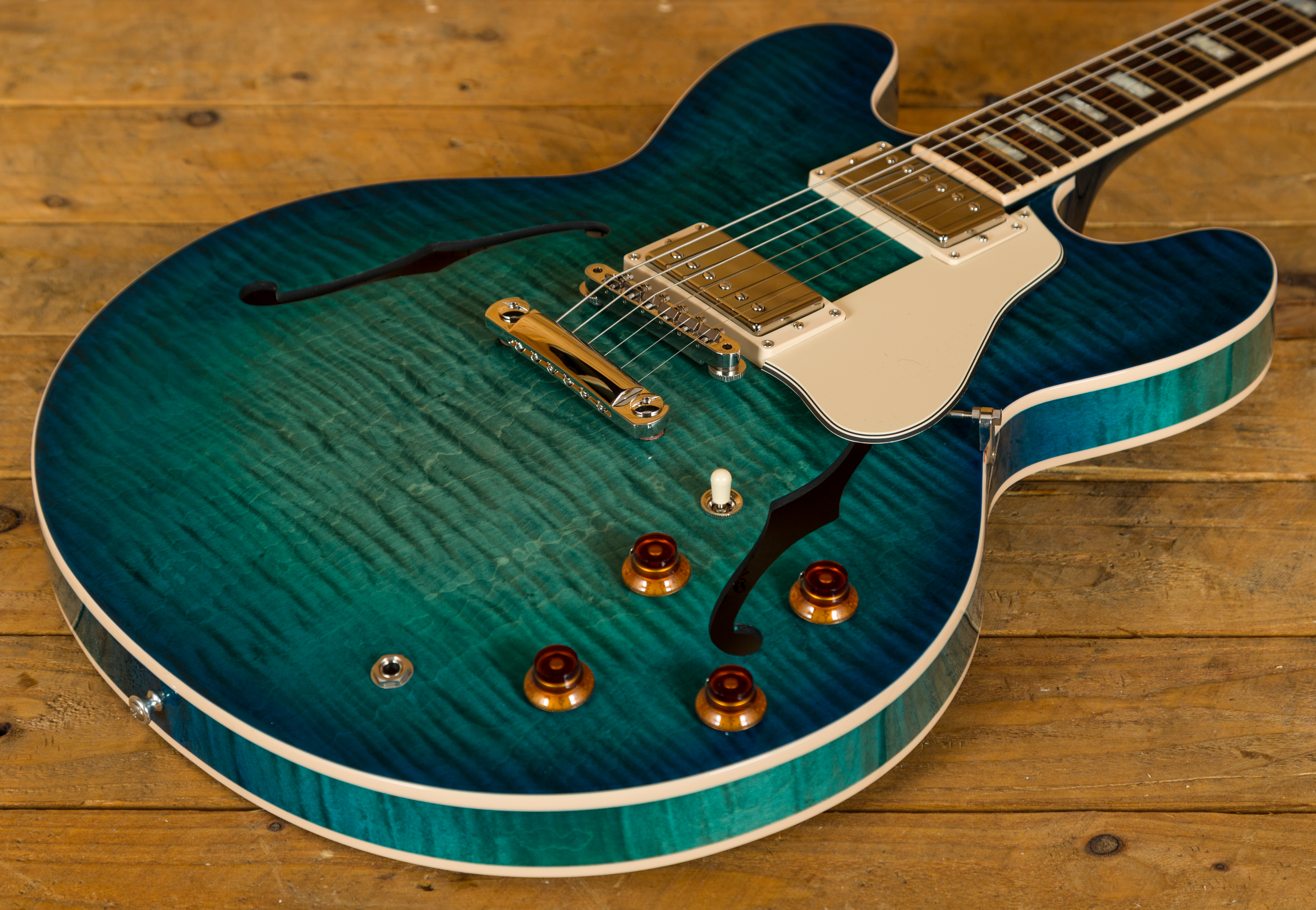 Gibson Memphis 2018 ES-335 Figured Aquamarine