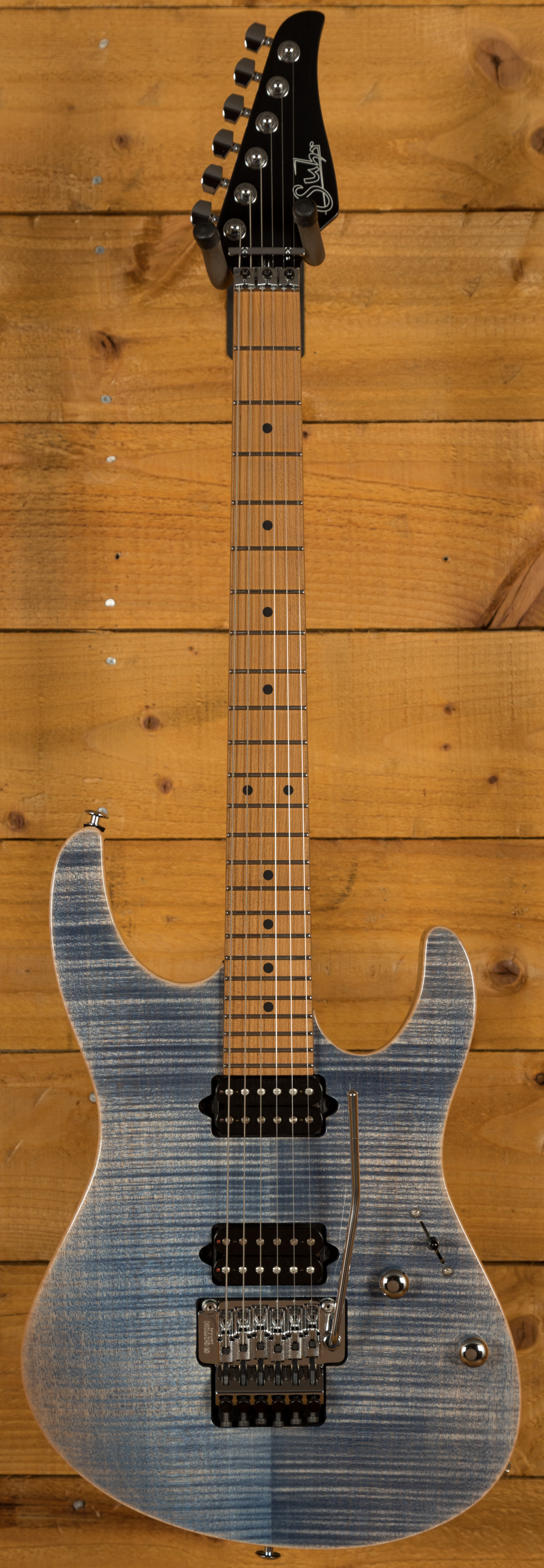 Suhr Modern Plus Floyd Trans Blue Denim Slate Maple Suhr Modern Plus Floyd Trans Blue Denim Slate Maple