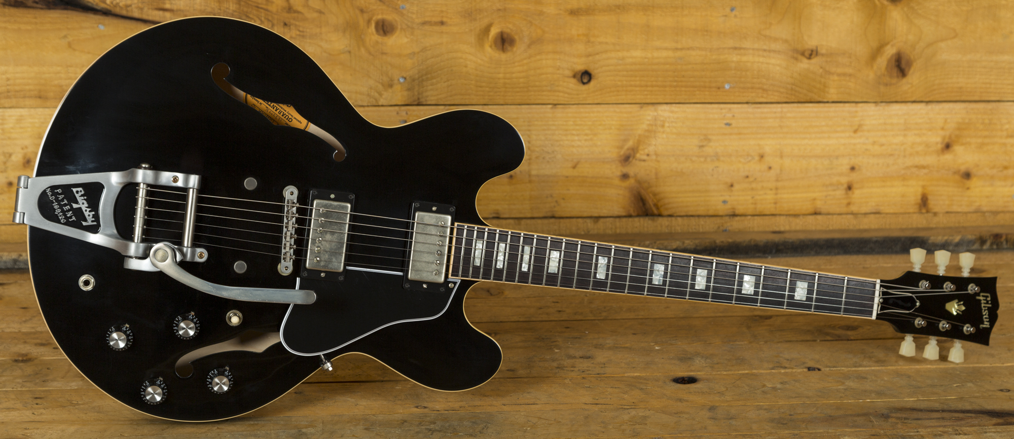 Gibson Memphis ES-335 Anchor Stud Bigsby VOS Antique Ebony