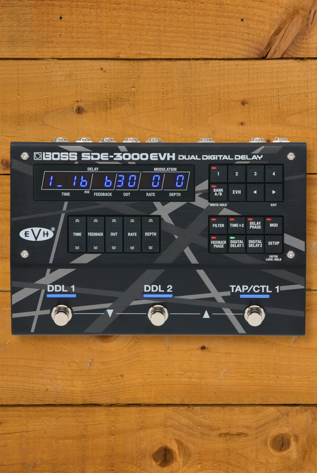 Boss Eddie Van Halen SDE 3000EVH Dual Digital Delay Pedal Boss Eddie Van Halen SDE 3000EVH Dual Digital Delay Pedal